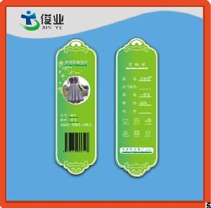 Women Clothing Hang Tag Green