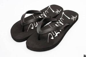 Black Flip Flops