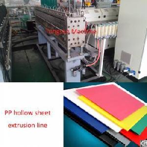 Lsj120 / 33 1200-2300mm Hollow Sheet Extrusion Line Pp Hollow Sheet Extrusion Machine