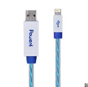 El Visible 8 Pin Lightning Usb Flowing Flat Cable Wpl016