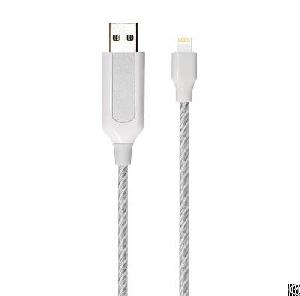 el visible light 8 pin lightning usb flowing round cable lr002