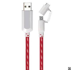 el visible c micro usb flowing flat cable ldf005