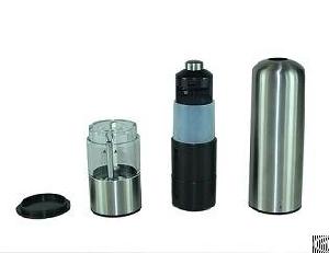 electric stainless steel salt pepper mill burnisher grinder