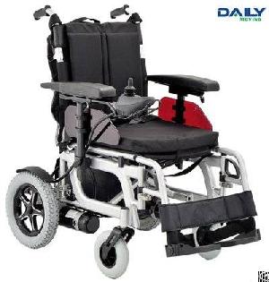 Al Frame Folding Comfortable Power Wheelchair With Different Seat Size