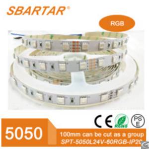 ce rohs rgb flexible cuttable 12v waterproof led strip light smd5050 60leds m