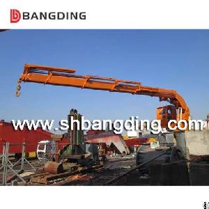 bangding knuckle boom telescopic crane ship deck hydraulic unloading loading