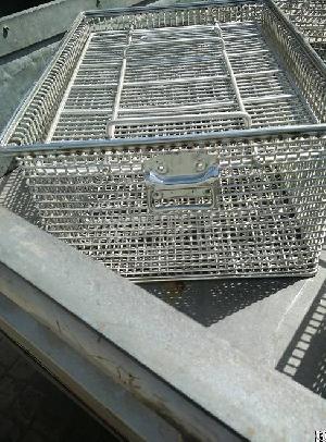 China Manufacturer Of Heavy Duty Wire Baskets For Ultrasonic Cleaning Industry