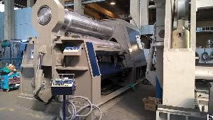 Three Rolls Double Pinch Plate Rolling Machine 3100 X 65 / 50mm