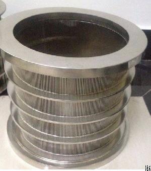 Stainless Steel Pressure Screen Basket For Paper Pulp Making Machine