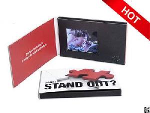 Custom Print 2.4 Inch Lcd Video Business Card For Personal Video Presentation Gifts Vbc-024