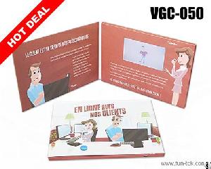 Hard Cover Tv Advertising Video Brochure Lcd Catalog From Video In Print Factory