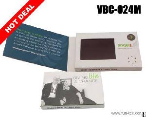 Rechargeable 2.4 Inch Video Business Card Vbc-024 For Merry Christmas Gift