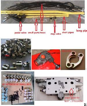 excavator installation circuit piping kits hammer lines komatsu hitachi kobelco caterpillar kato