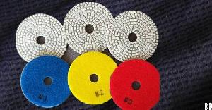 step engineered stone polishing pads