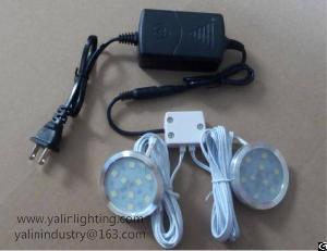 Disc Led Cabinet Light, Wardrobe Led Lighting With 2 Or 3 Way Splitter