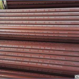 seamless pipe api 5l a53 gr b dn32 sch 40 6 meters bevel