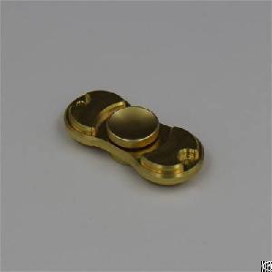 Copper Fidget Spinner, Cnc Machining, 15 X 35 X 5 Mm, Polished