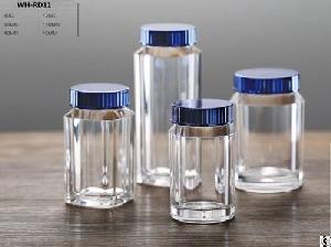 Quare 80ml 120ml Plastic Food Bottle With Electroplate Cap