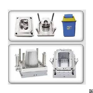 Plastic Office Dustbin Injection Mold Maker