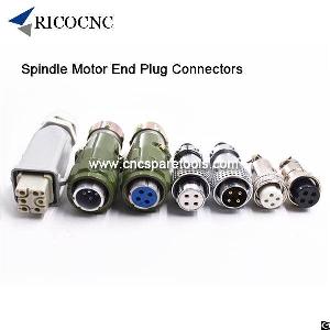 Cnc Router Machine Spindle Motor End Plug Connectors