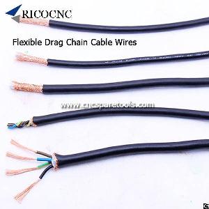 Flexible Drag Chain Cable Wires For Cnc Router Spindles Motors