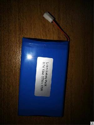 Perma Battery Pack Li-ion 3.7v 10ah Equipped With Pcb And Connector For Handheld Devices