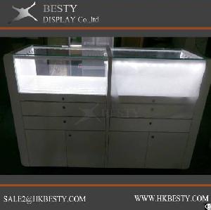 Led Watch Display Case With White Painting And Lcd