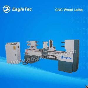 Cnc Wood Lathe With Two Axes For Making Baseball Bats Banister Balustrade