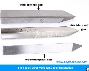 Wood Lathe Bits 3 In 1 Hss Cutters