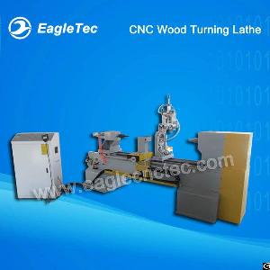 Wood Turning Lathe Cnc Machine With One Axis Two Blades And Gymbals Spindle