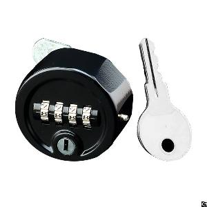 zinc alloy 4 digit lock override key satin chrome