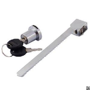 Ratchet Show Case Lock, Zinc Die Cast Cylinder, 90 Degree Rotation