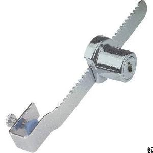 Steel Showcase Lock, 1 Lock, 2 Keys, 1 Adjustable Bar