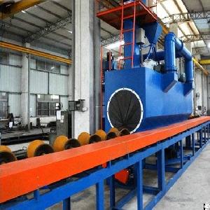 steel pipe shot blasting machine surface cleaning