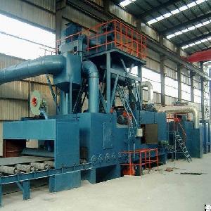 steel plate preservation line blasting painting drying