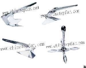 Supply Stainless Steel Aisi316 Anchors For Boat And Yacht, Bruce / Plough / Grapnel / Delta Anchor