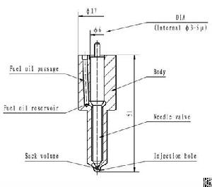 Cat Injector Nozzle Dnos34 / 093400 0340 / 105000 1640 / 9 432 610 156 For Mitsubi / Shi M11