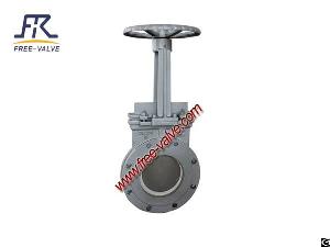 Ceramic Slurry Discharging Knife Gate Valve, Ceramic Dry Ash Knife Gate Valve