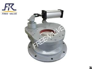 pneumatic anti wear ceramic swing discharge ash gate valve