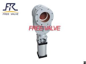 pneumatic parallel sliding ceramic gate valve anti wear disc