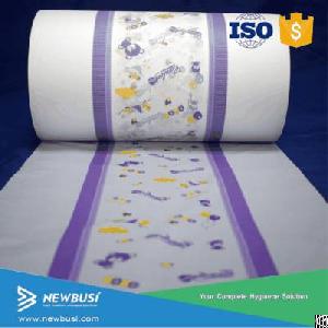 raw baby diaper sheet non woven breathable pe lamination film lamina