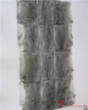 l h chinchilla rabbit fur plate