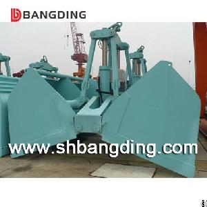 electric hydraulic clamshell grab bucket cargo loading unloading