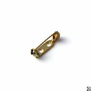 20mm Gold Plated Badge Accessory Brass Safety Pin Clip Used For Making Name Tags, Emblems And Lapel