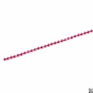 Ball Chain Necklaces Metallic Pink Color 2.4mm Ball Adjustable 28 Inch