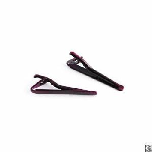 men tie bar pinch clip skinny ties 2 4 purplish