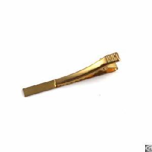 Mens Fashion Brass Simple Necktie Tie Bar Clip