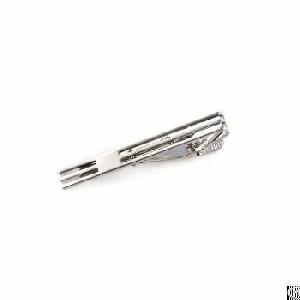 Shinny Silver 6mm 55mm Men Tie Clip For Party Elegance Showing