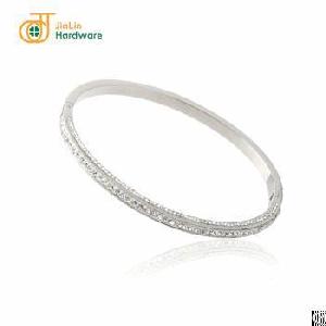 wholesale women stainless steel fancy bangle bracelet zircons decoration