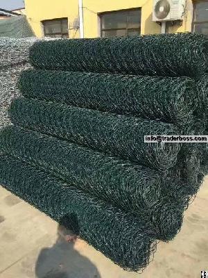 flexible plastic coated chain link fencing hillside protection